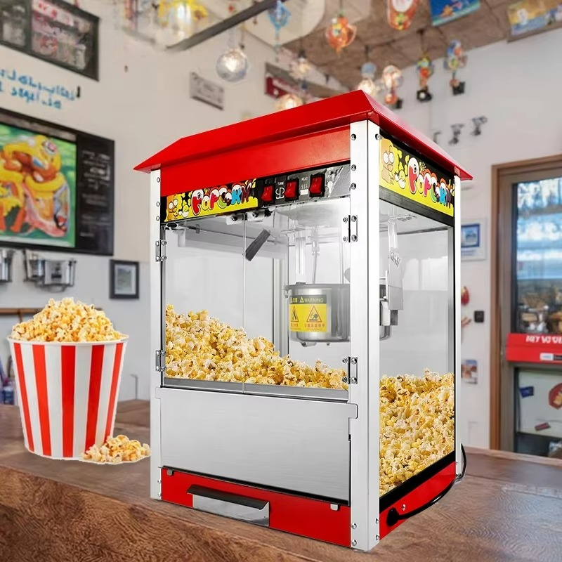 Air Popcorn Maker - 1400W Hot Air Popcorn Machine, Commercial