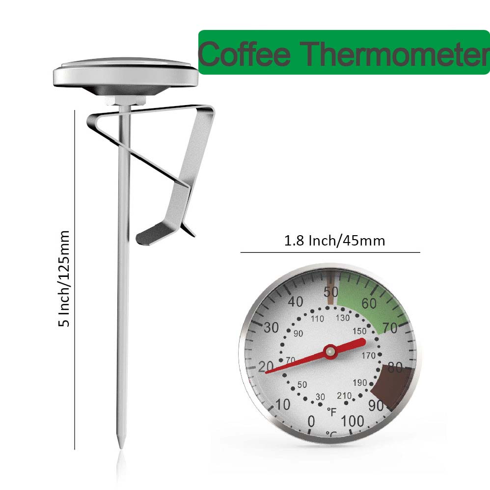 Kitchen Appliances Brand - 0-100°C Food Thermometer Stainless Steel Coffee