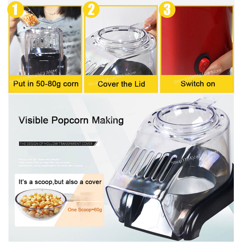 Oil-free air Corn machine,Pipo - Air Popcorn Maker review and price