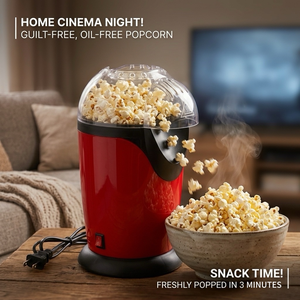 2.5L Electric Hot Air Popcorn  - Air Popcorn Maker review and price