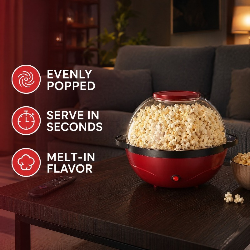 Popcorn Machine 3.6L, Automati - Air Popcorn Maker review and price