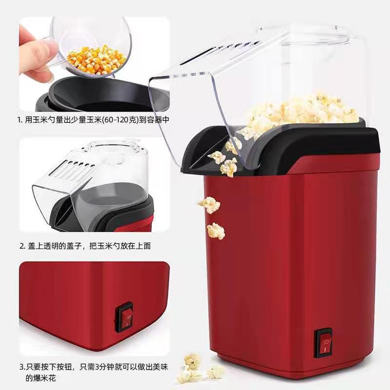 EU US UK Compact Electric Hot  - Air Popcorn Maker review and price