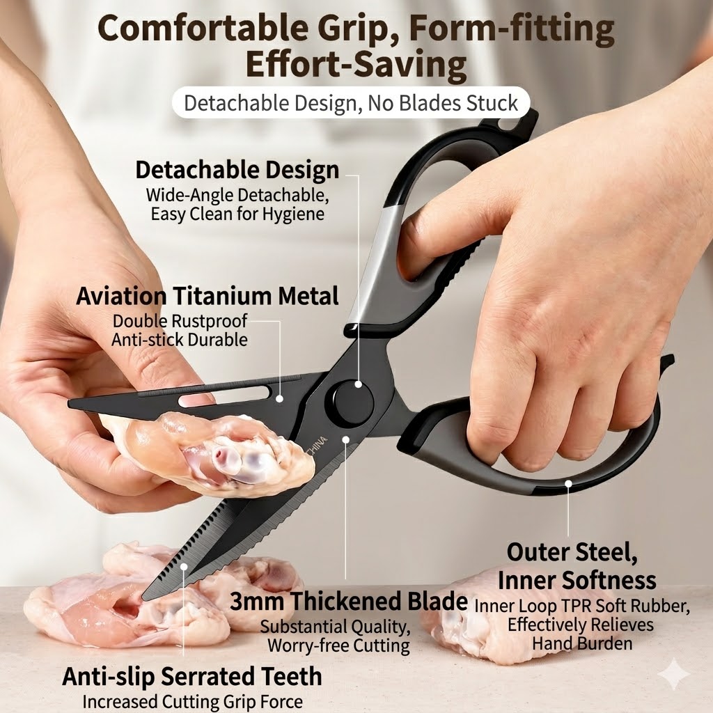 Kitchen scissors Titanium Chic - Kitchen Appliances Brand review and price