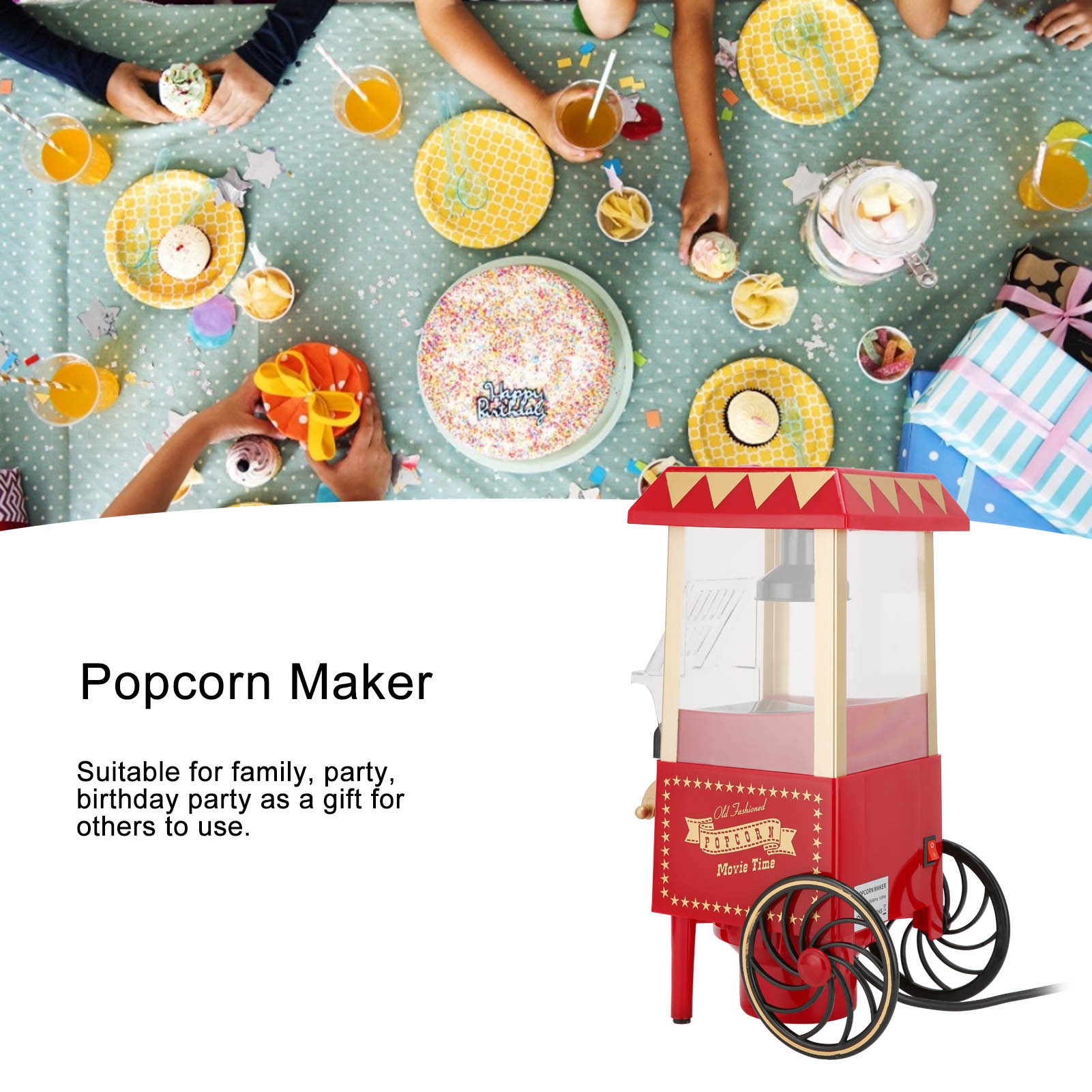 Automatic Popcorn Popper Popco - Air Popcorn Maker review and price