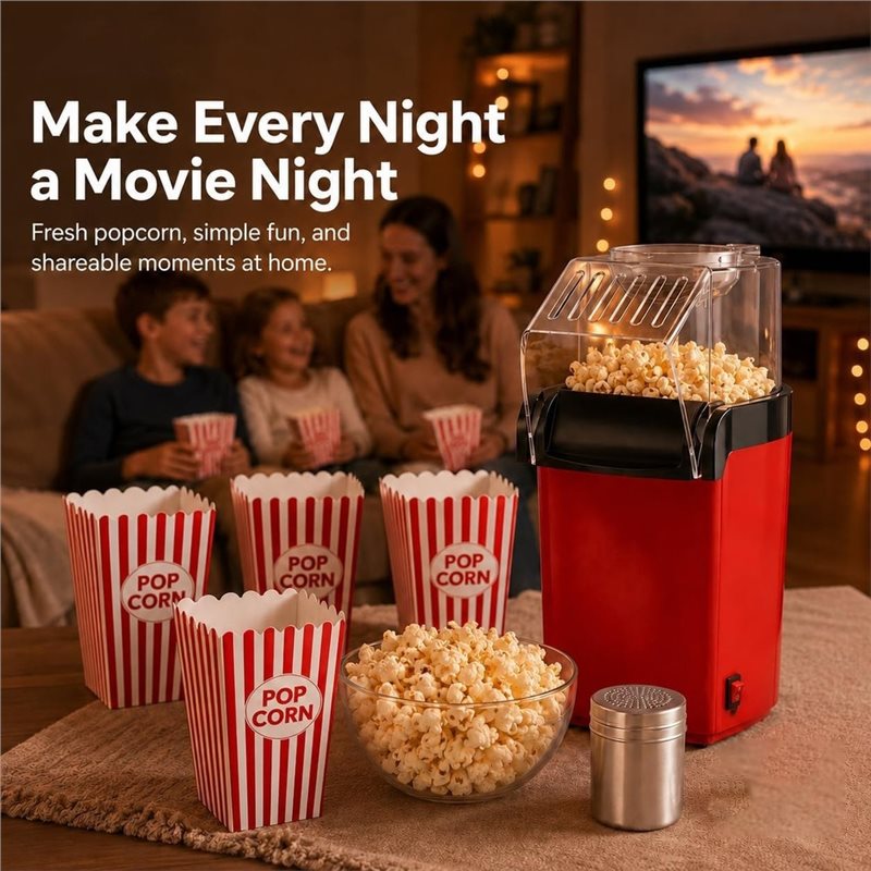 Hot Air Popcorn Maker With 5 P - Air Popcorn Maker review and price